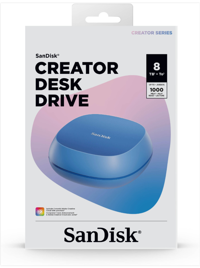 SANDISK 8TB CREATOR DESK DRIVE USB 3.2 Gen 2 External -  SDSSDT40C-8T00-N25