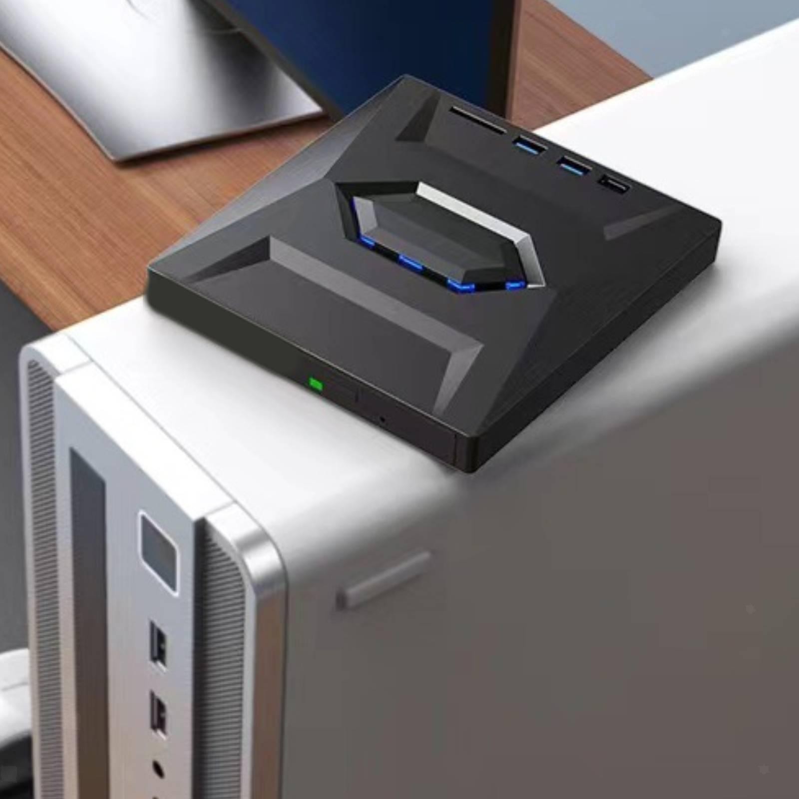 7 in 1 External CD DVD Drive Burner SD TF Card Portable Multifunctional Playback