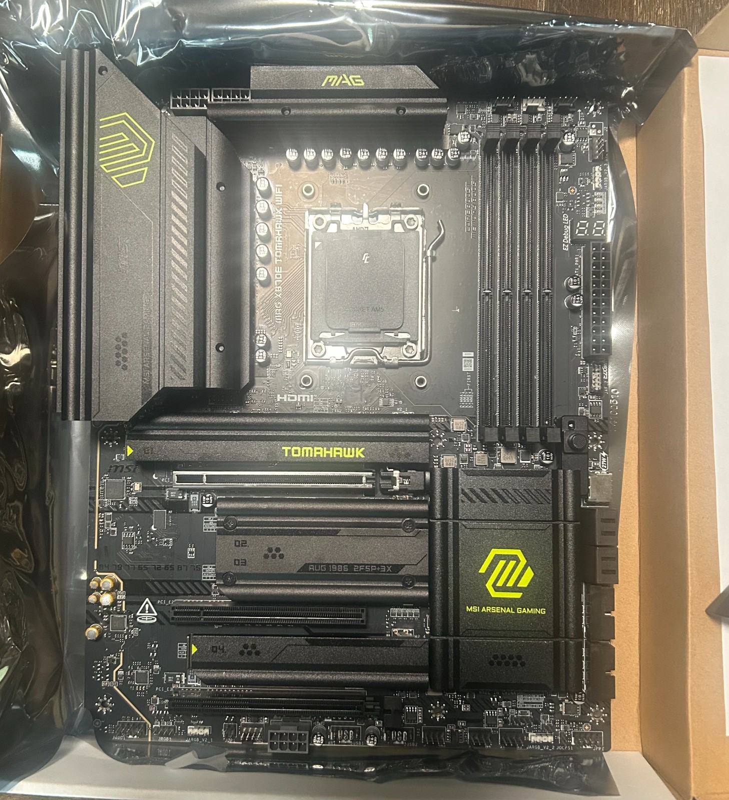 (Factory Reparied) MSI MAG MAG X870E TOMAHAWK WIFI AM5 AMD ATX Motherboard