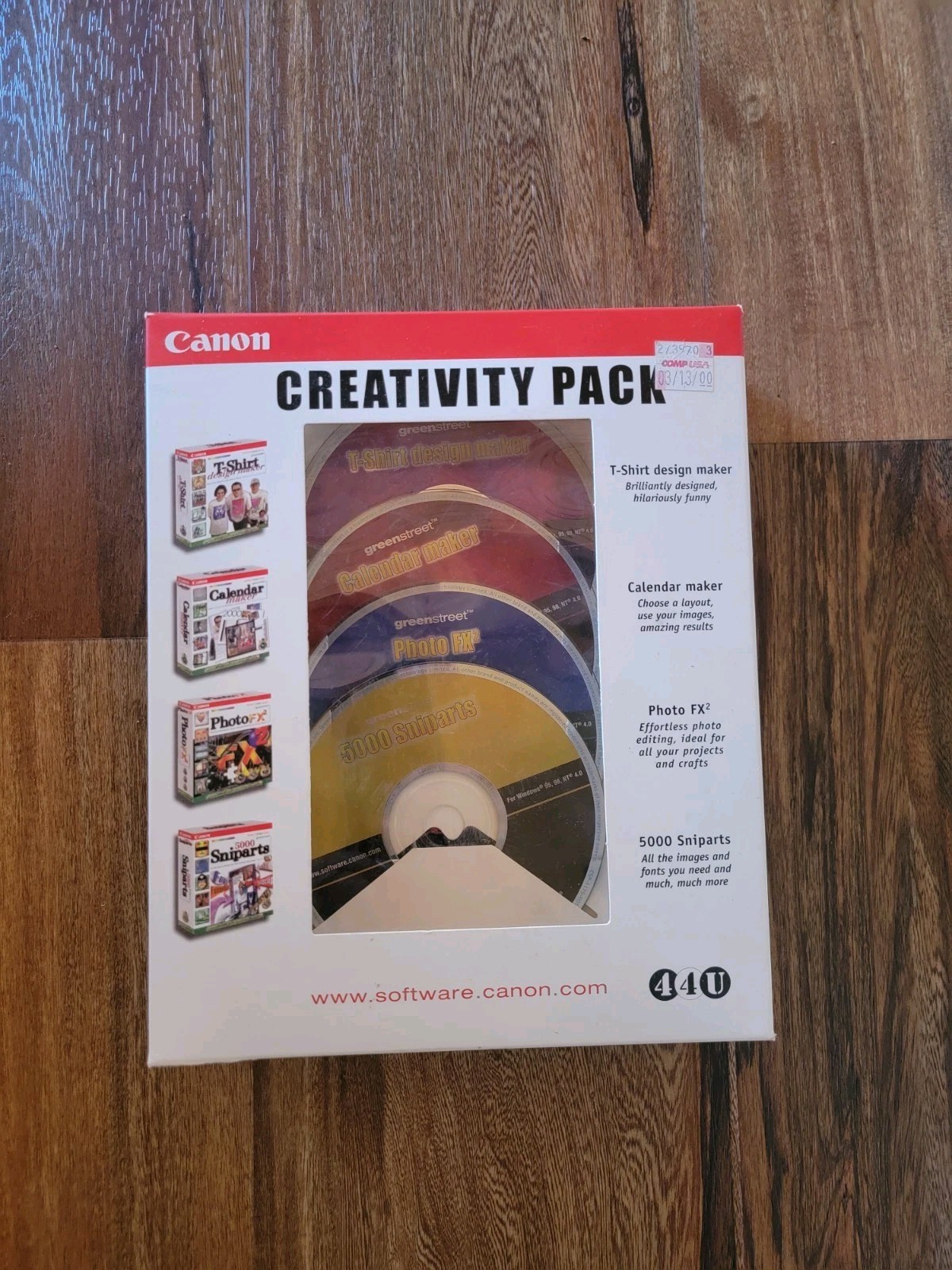 Canon Creativity Pack For PC - Windows - 4 CD Set - Sealed