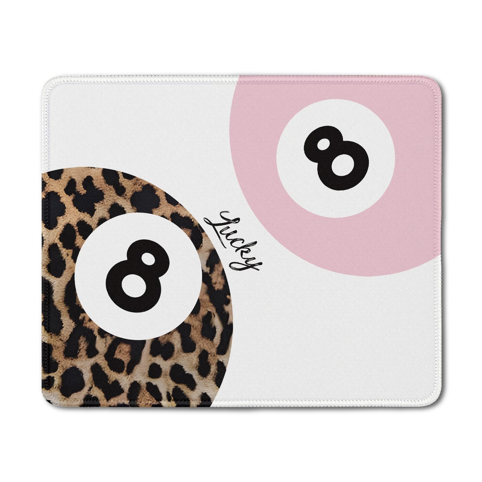 Funky Cheetah Print Y2K Lucky 8 Pad, Trendy Leopard Print Pad for Wireless Co...