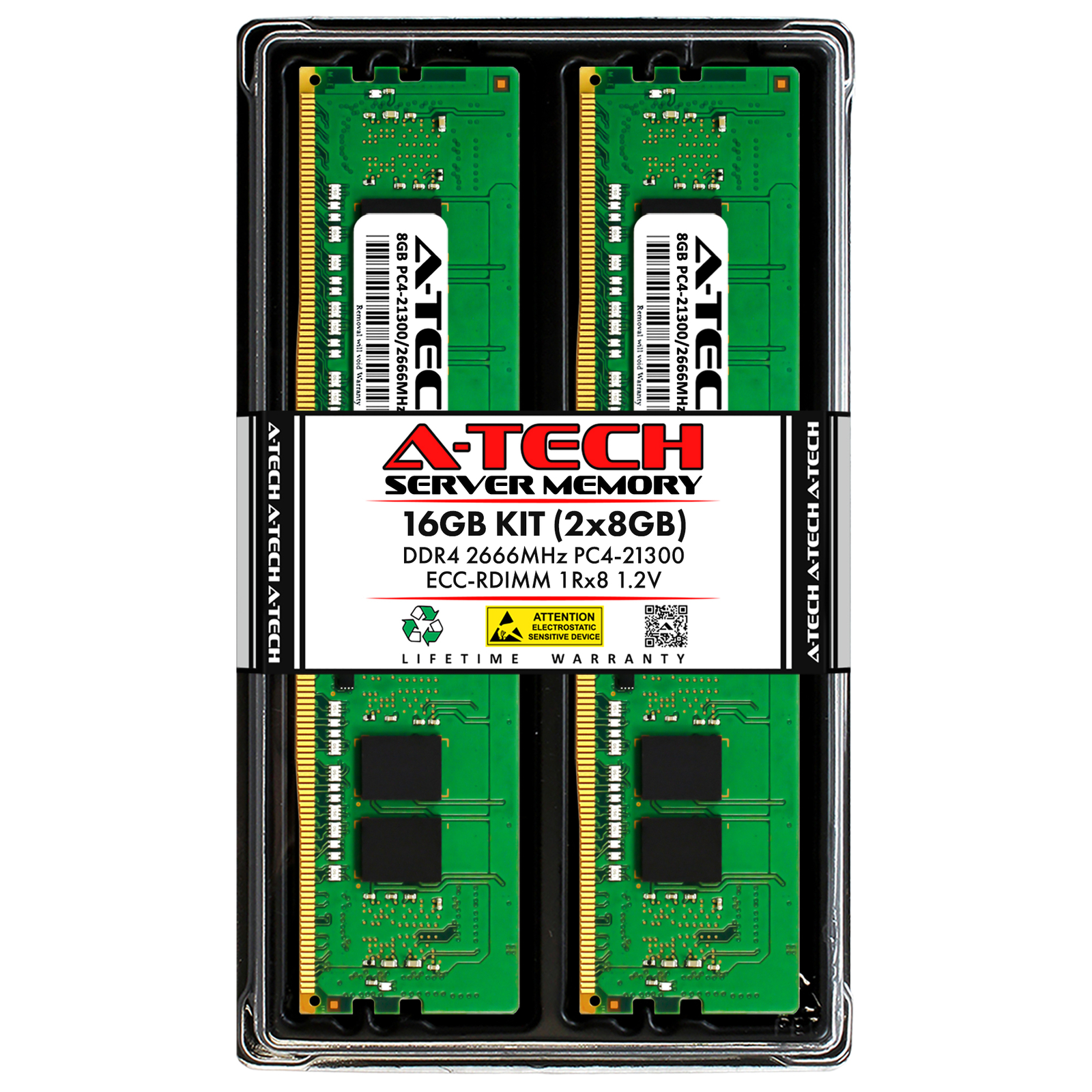 16GB 2x 8GB PC4-2666 RDIMM Supermicro 6019P-ACR12L E403-9D-12C-FN13TP Memory RAM
