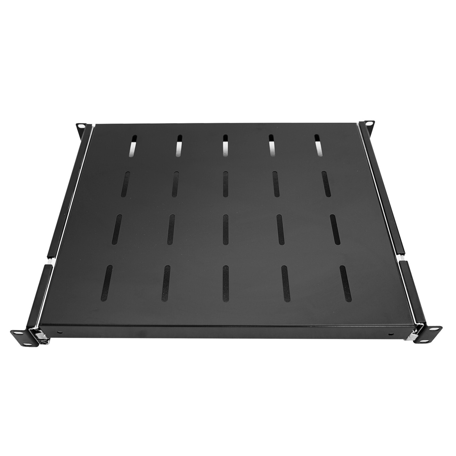 Sliding Rack Server Shelf For Rack 1U 19" 4 Post Rack Mount-Adjustable 15"-22"
