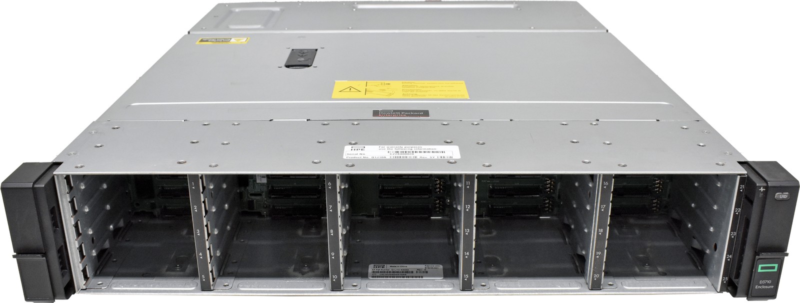HP Enterprise D3710 SFF Enclosure Q1J10-63003 25x 2.5" 2x I/O Controllers