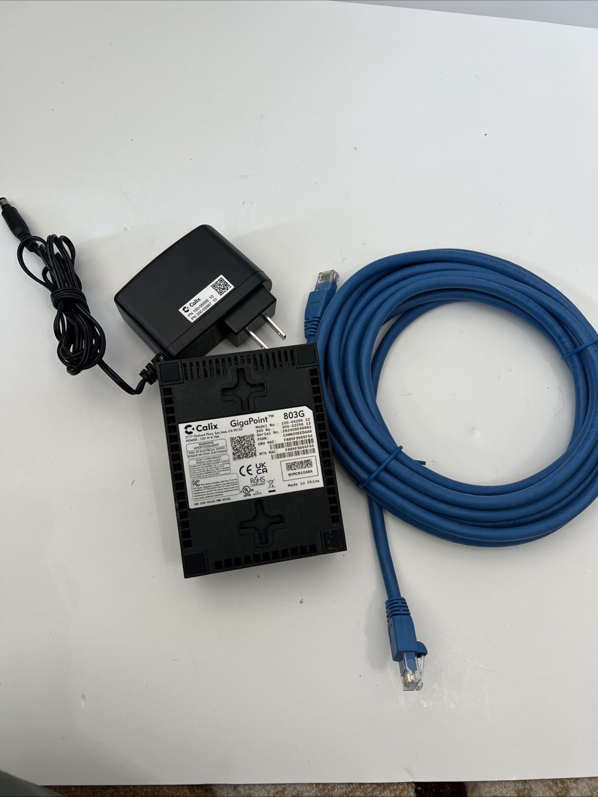 Calix GigaPoint 803G Fiber Optical Network Terminal 100-04255 10 Giga Point