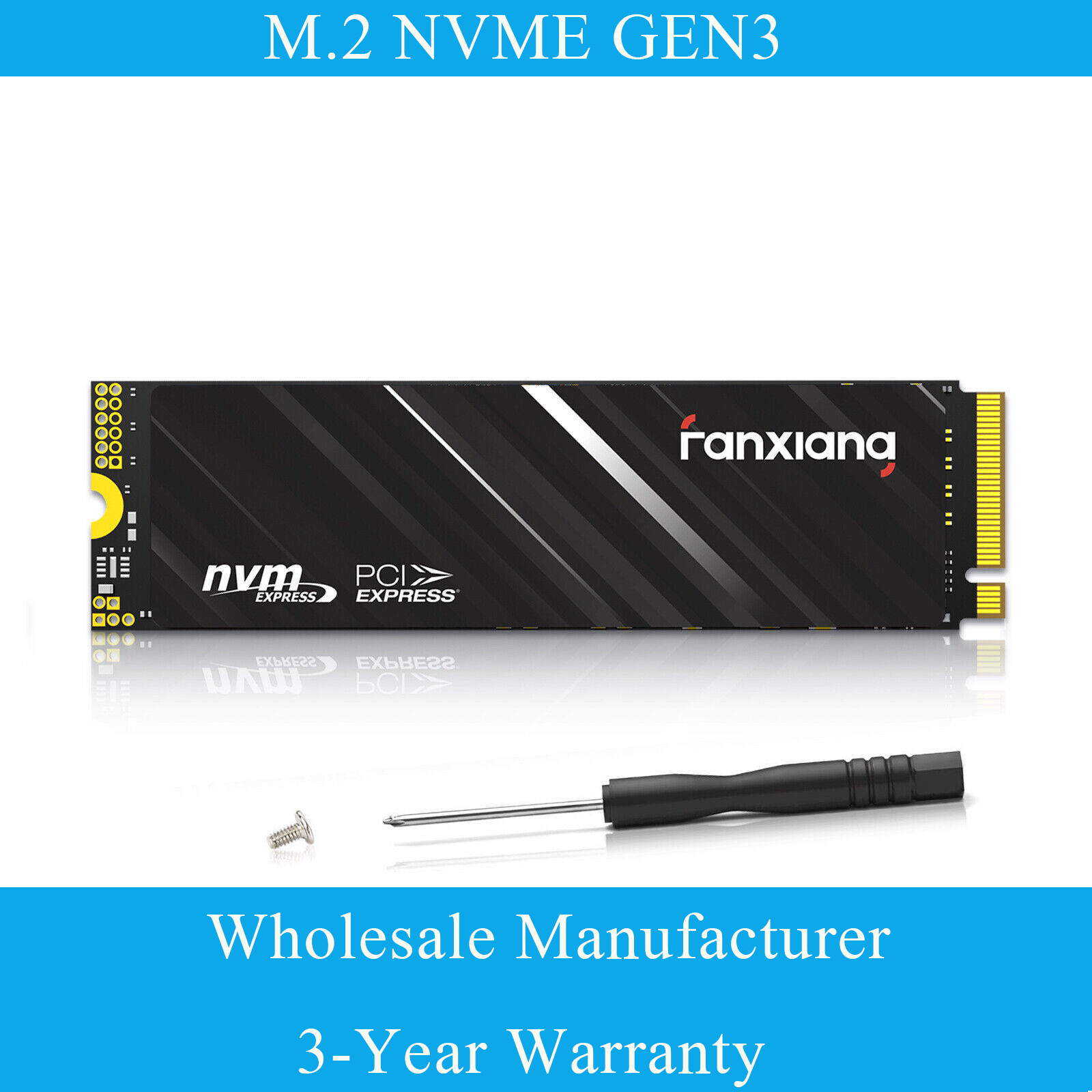 Fanxiang M.2 NVMe PCIe Gen3 x4 SSD 256GB 512GB TB 2TB 4TB Internal SSD Drive lot