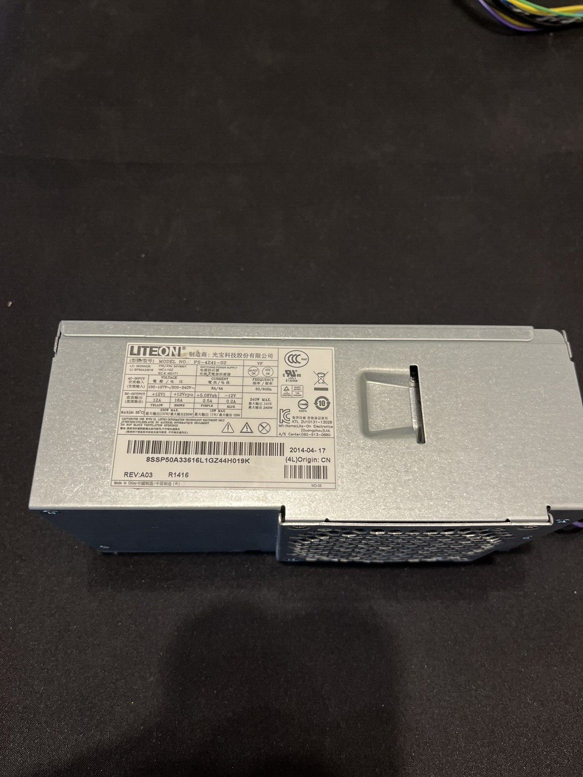 Desktop PC Power Supply 240W LiteOn PS- 4241-02 30 day warranty (R)