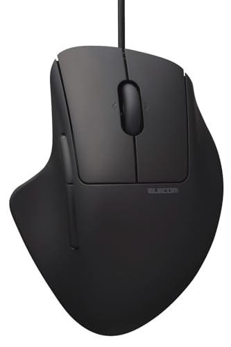 ELECOM Mouse SHELLPHA Wired Quiet 5 Button + Tilt S Size Black M-SH31UBSKBK