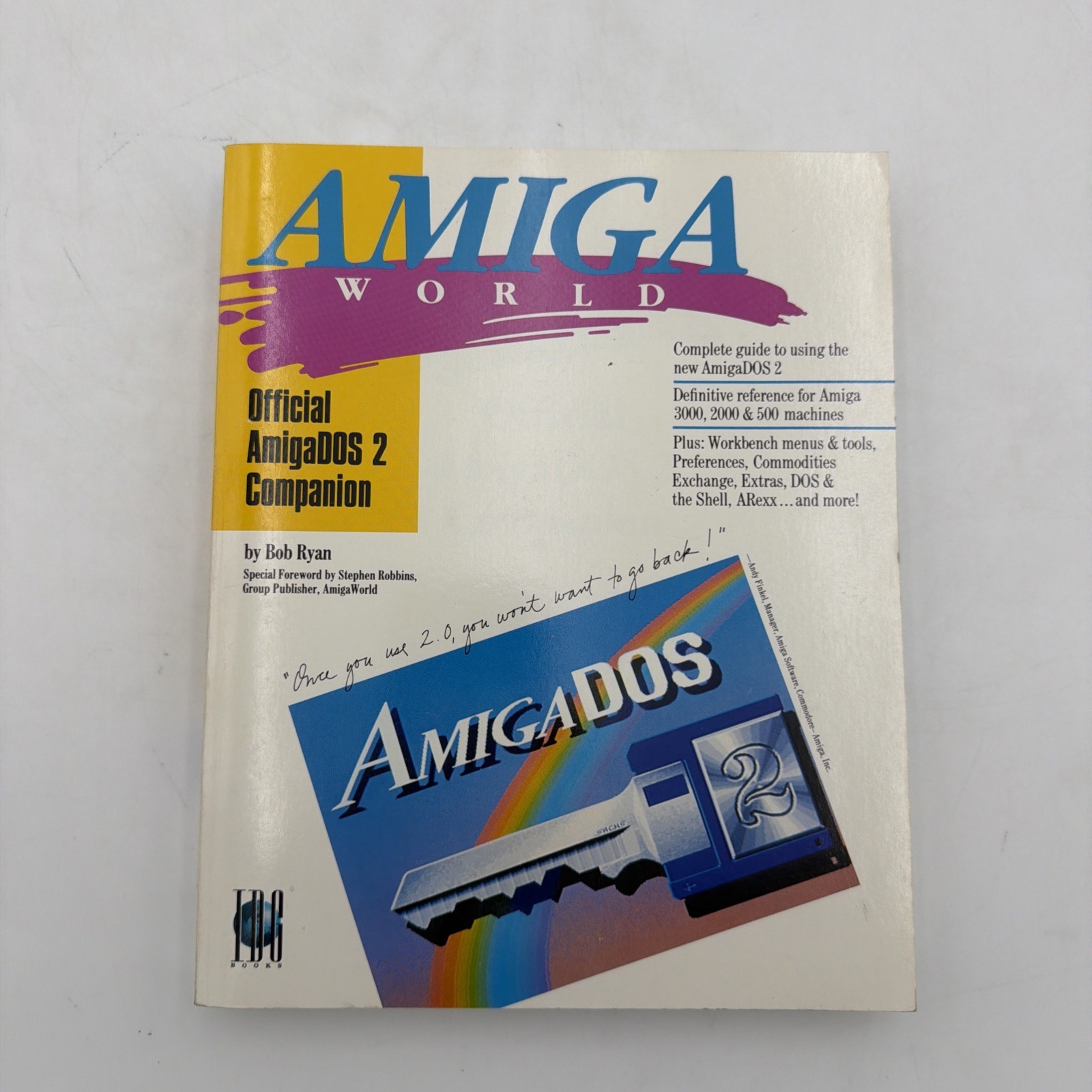 AmigaWorld Official AmigaDOS 2 Companion Bob Ryan Commodore Amiga Reference