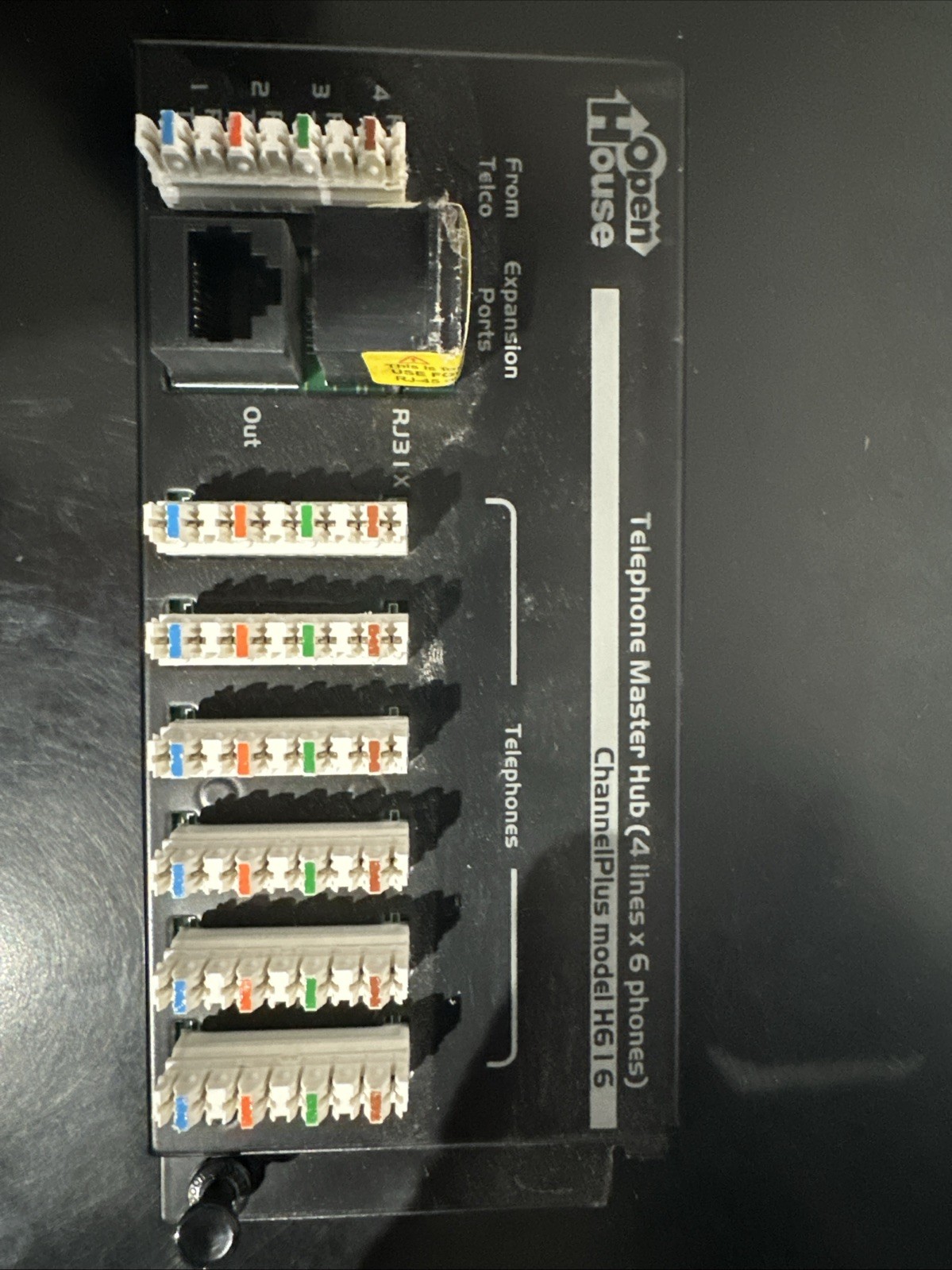 Open House Telephone Master Hub (4 Lines x 6 Phones) ChannelPlus H616