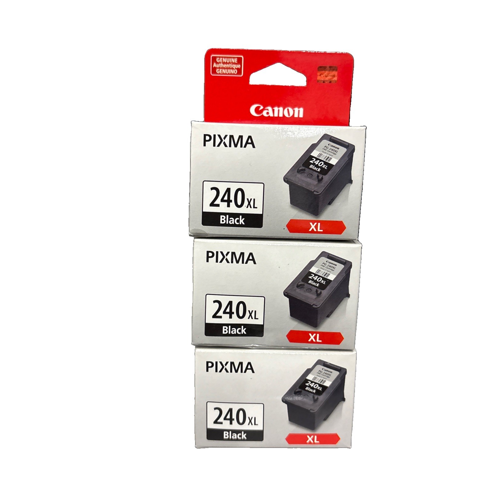 3 Pack Canon Pixma 240XL Black Ink Cartridge for MG3620 3520 TS5120 240 SEALED