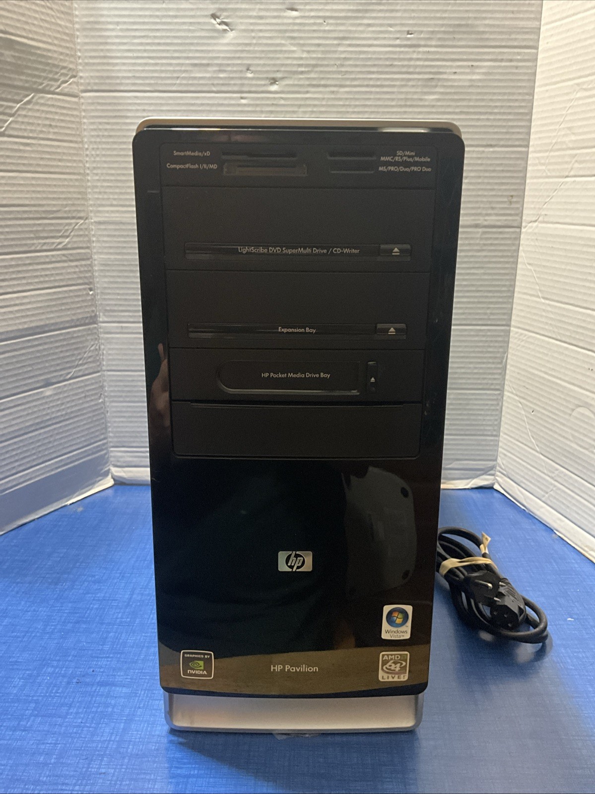 Vintage HP Pavilion Desktop Computer PC Windows Vista Home Premium TOWER ONLY