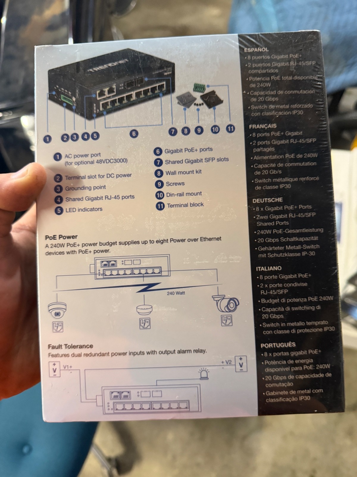 Trendnet TI-G102 Gigabit Ethernet (10/100/1000) Network Switch - Black