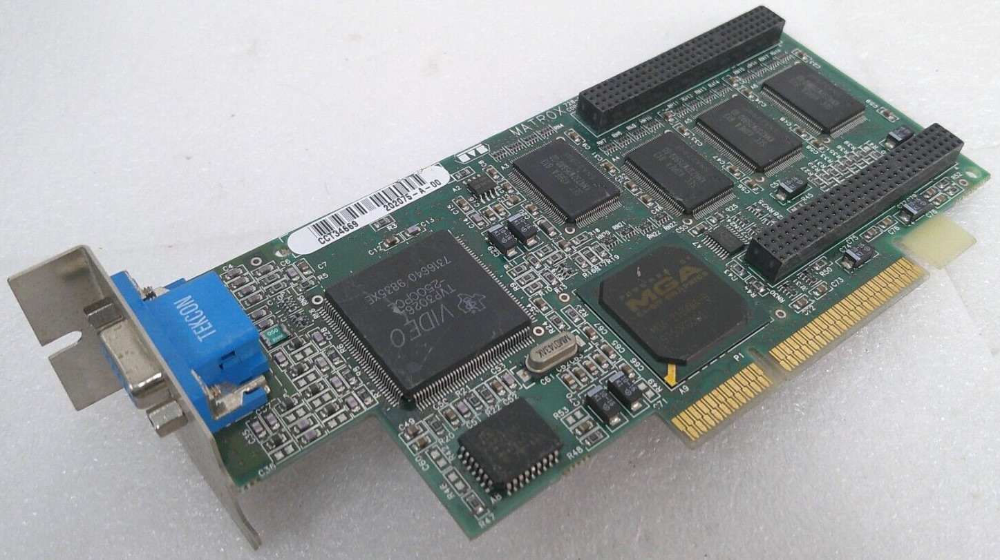 IBM Matrox 728-02 Rev A MIL2AN/8/IBM (01K4326) AGP  VGA Video Card