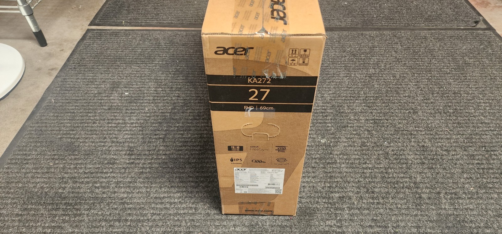Acer KB272 EBI 27'' 1080p FHD LCD Monitor - Black