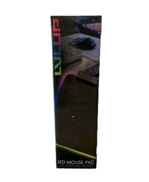 Lot of 2 Vivitar RGB LED Gaming Mouse Pads XL Desk Mat 12 Modes USB Light Up