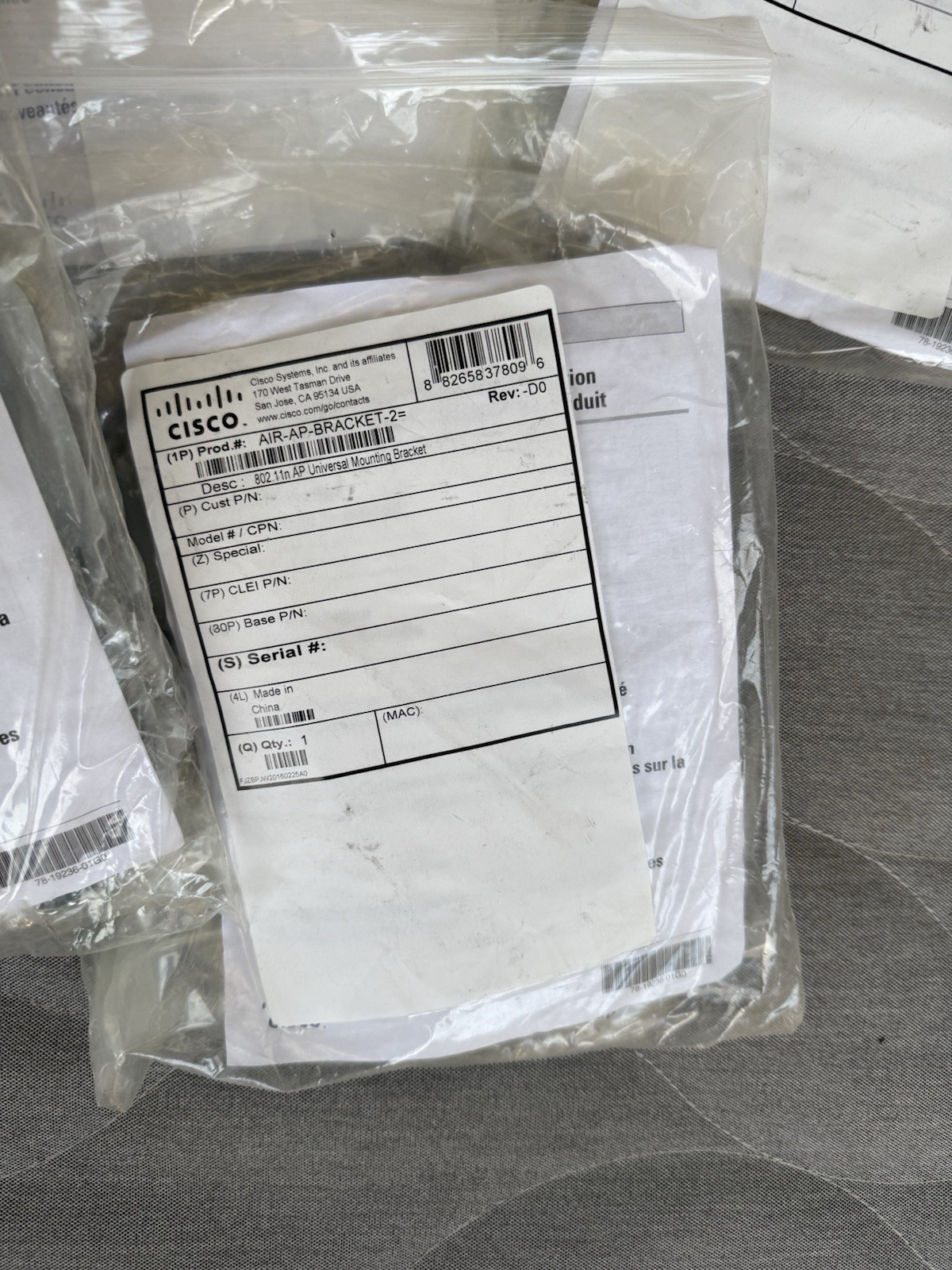 [Lot of 20] Cisco AIR-AP-BRACKET-2= Universal Access Point Mounting Brackets