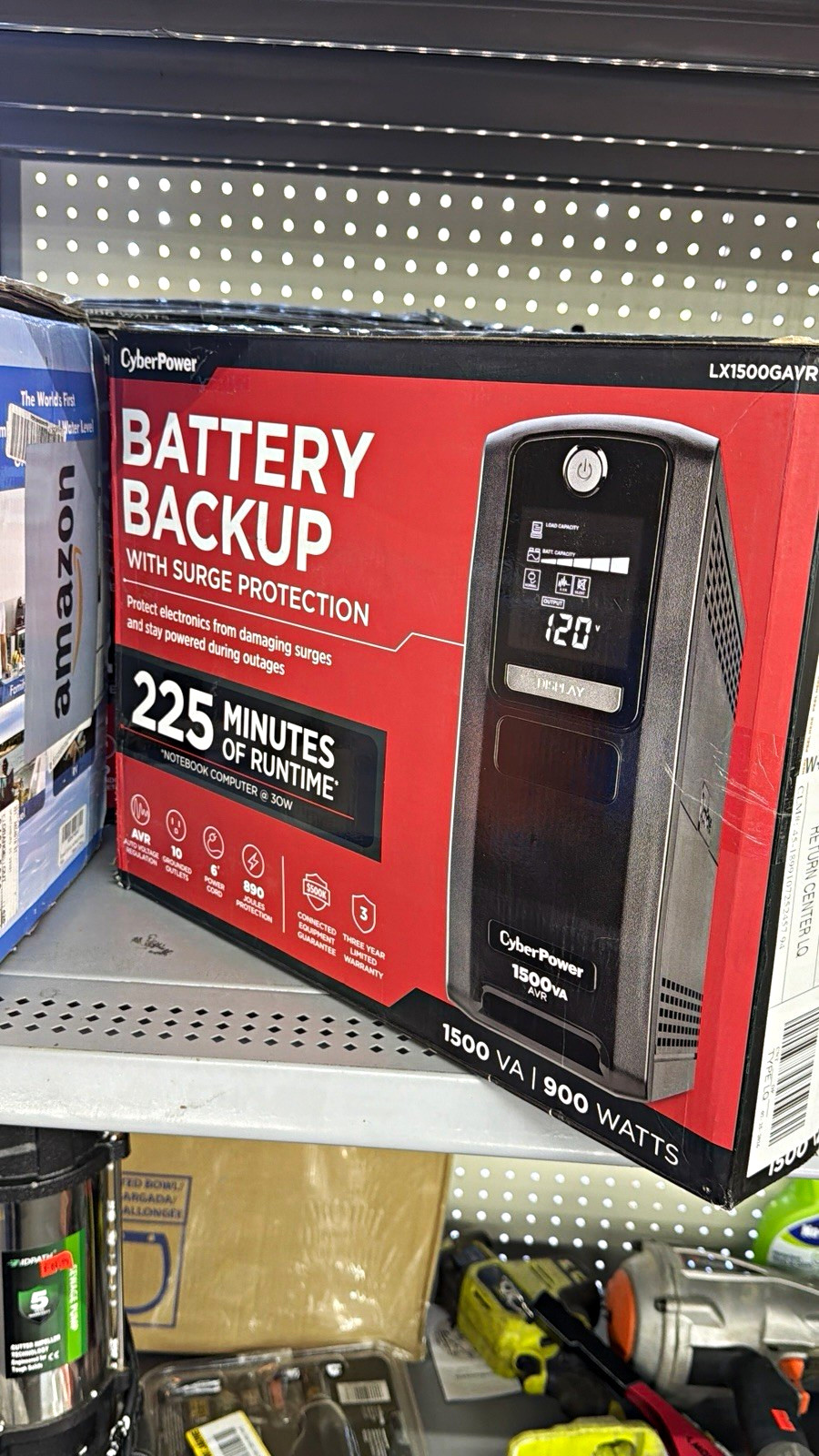 CyberPower LX1500GAVR 1500VA/900W UPS Battery Backup AVR LCD 10 Outlets