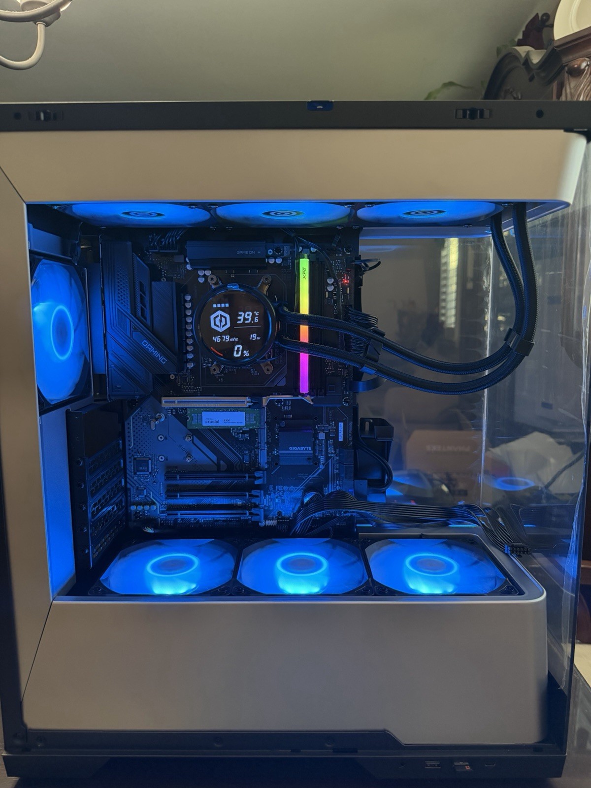 AM5 B850 Gaming PC Barebones – 1000W Gold / 360mm AIO / 1TB NVMe / 7 Fans