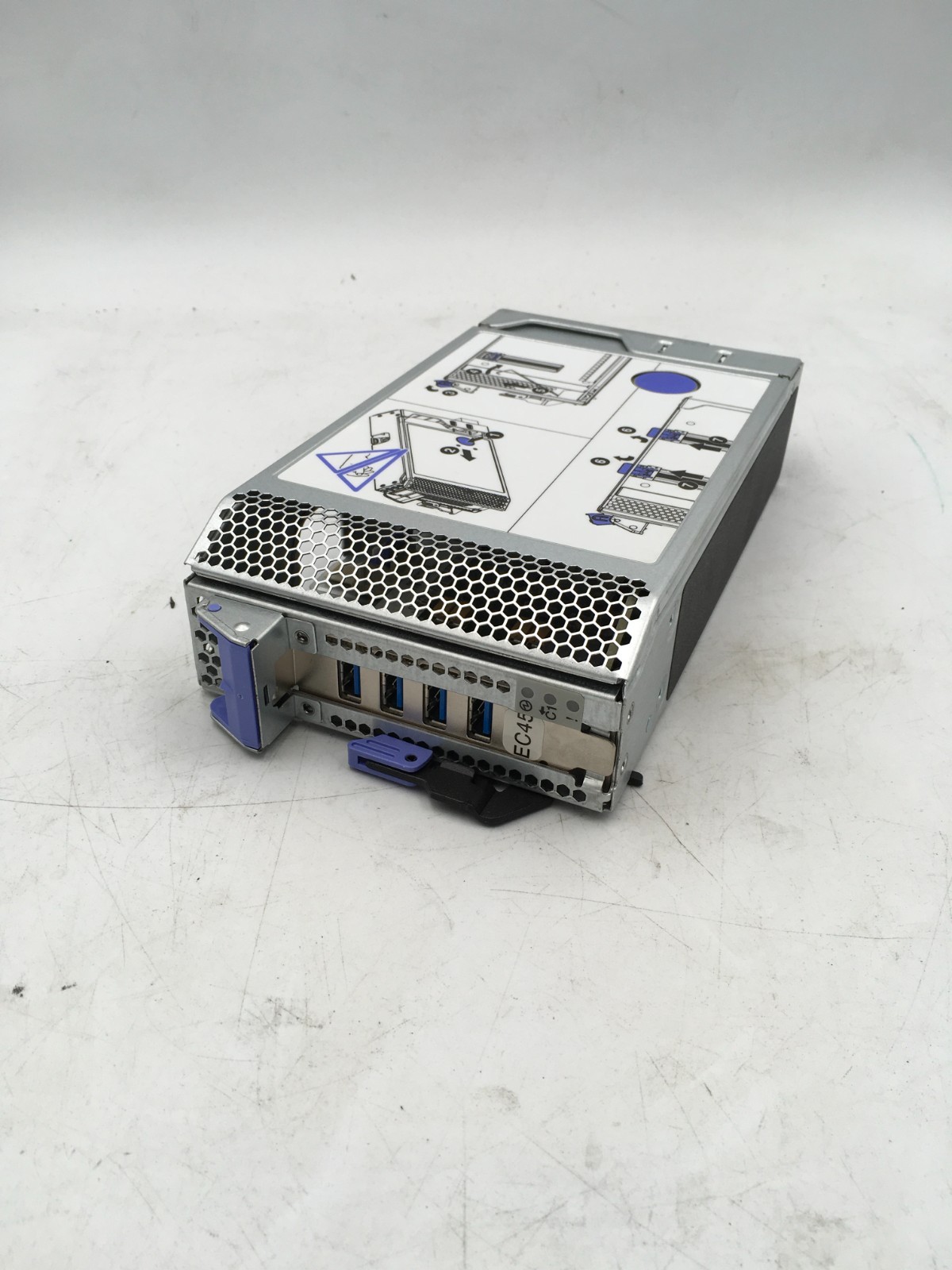 IBM 01AF970 I/O Blind Swap Cassette WIth 00E2931 4 port PCIe adapter card RS
