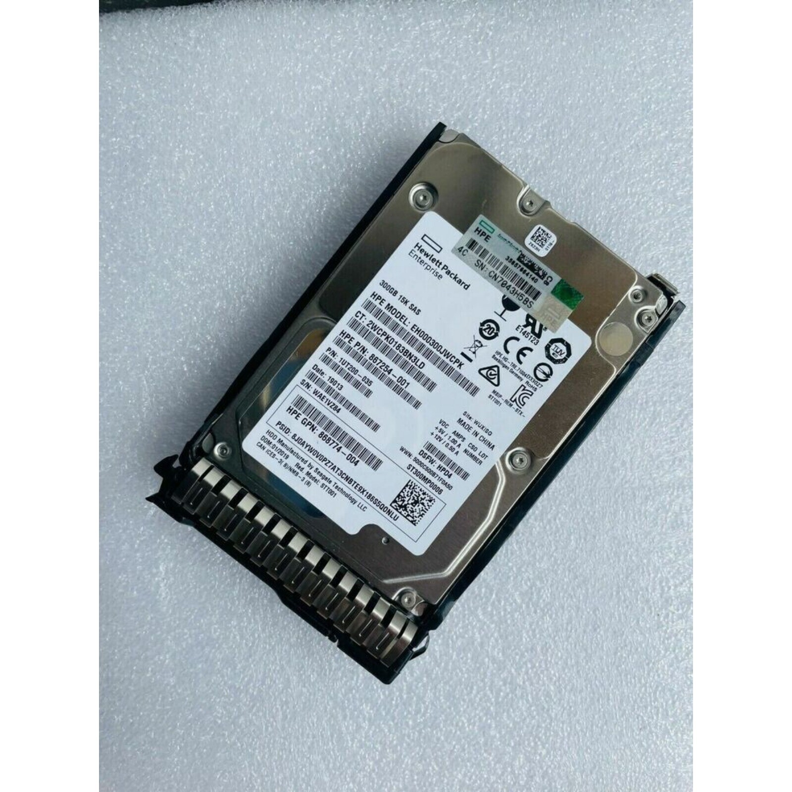 New 759208-B21 HP 300GB 12G SAS 15K rpm SFF 2.5" SC HDD Hard Drive 759546-001
