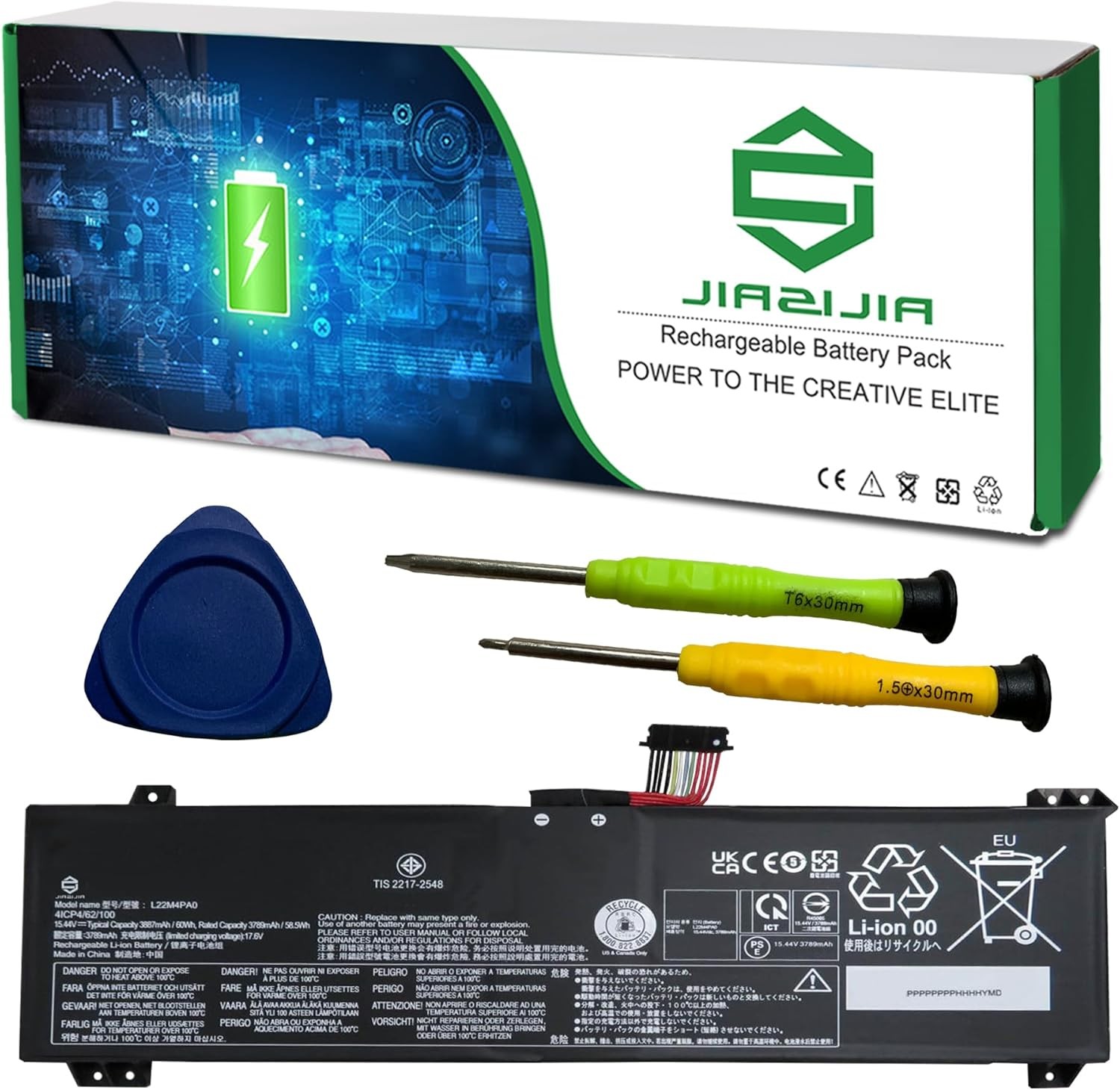 L22M4PA0 60Wh Laptop Battery Replacement for Lenovo Legion Slim 5 16APH8 16IRH8