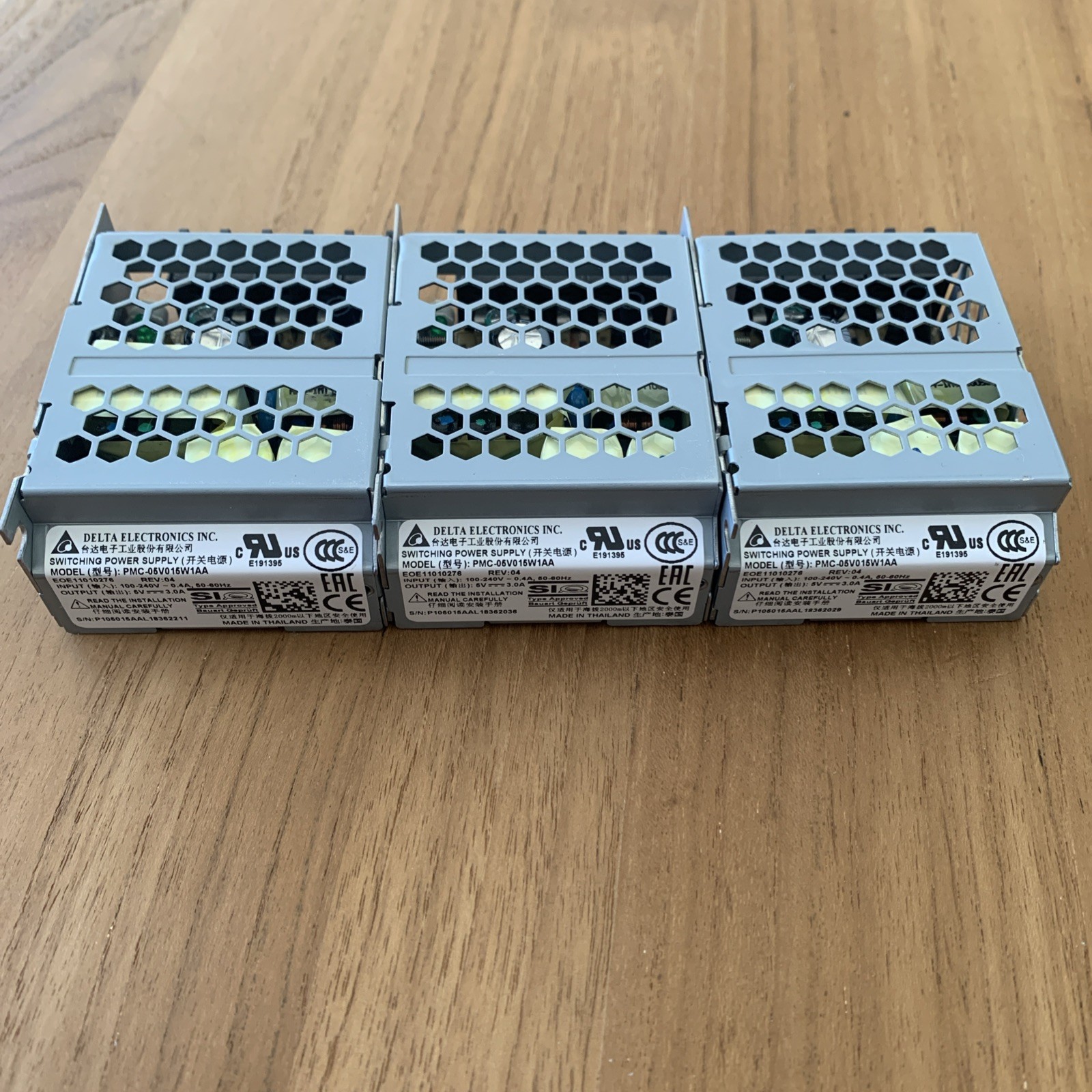 3PC New Delta PMC-05V015W1AA 5V 3A Switching Power Supply