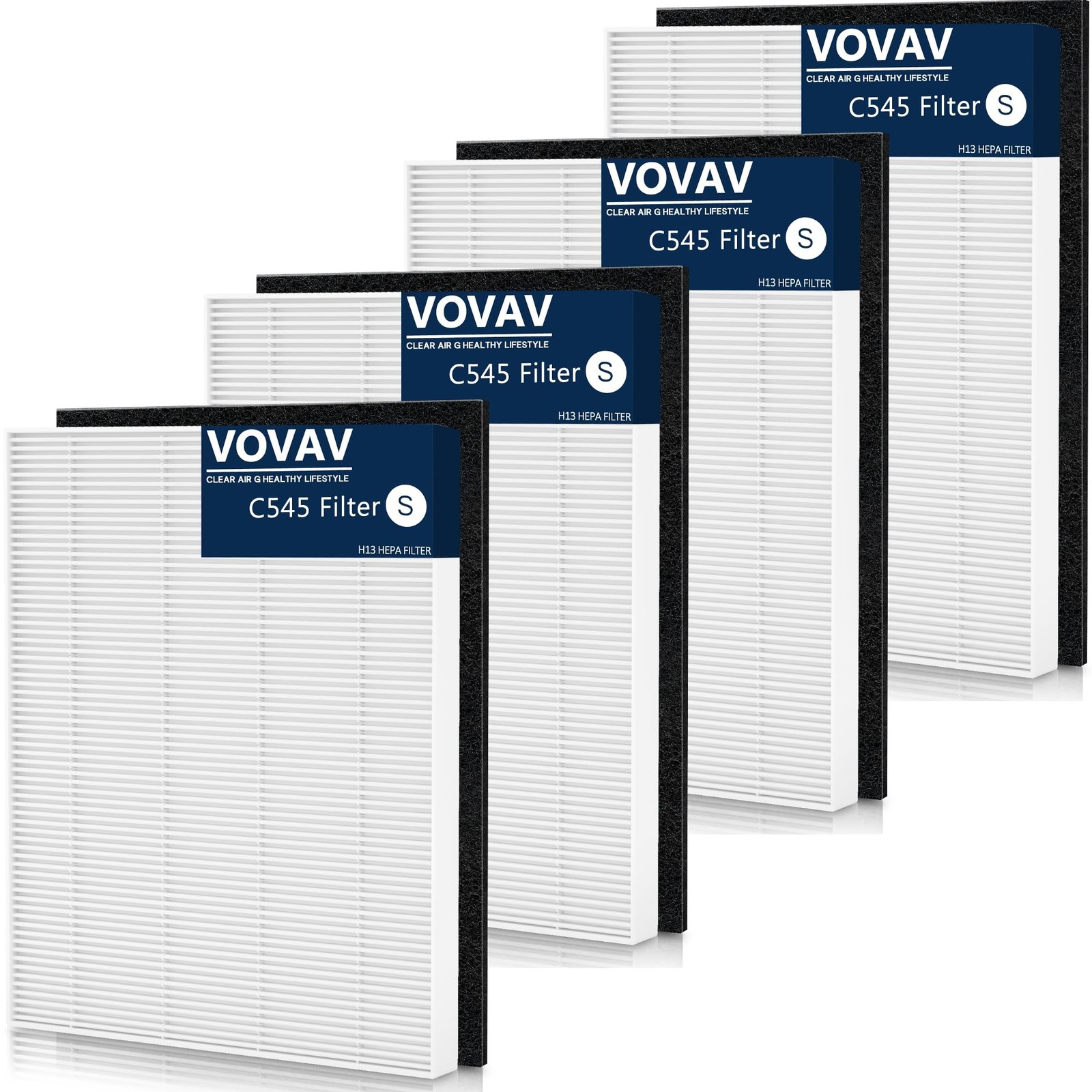 （8 Packs）C545 True HEPA Replacement Filter S Compatible with Winix