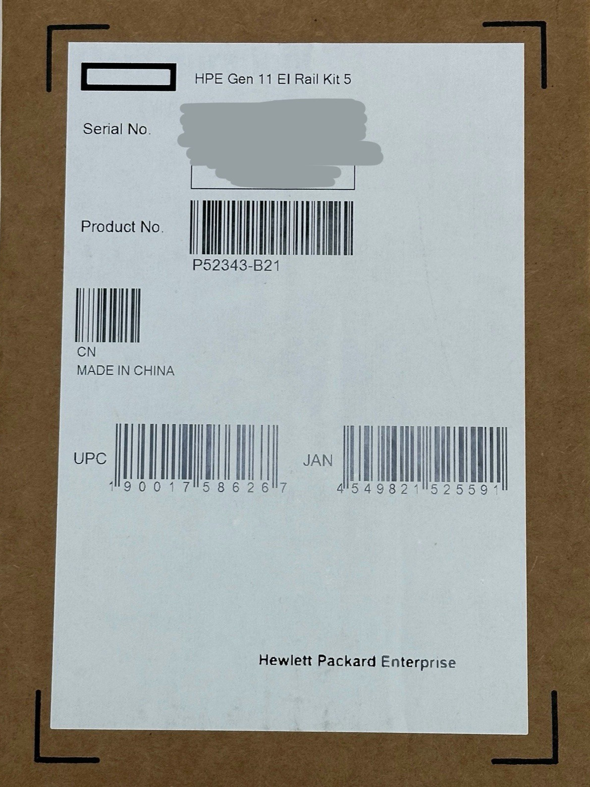 HPE ProLiant DL360 1U Gen12-4LFF/10SFF/20EDSFF Gen11-4LFF/20EDSFF Rail Kit 5
