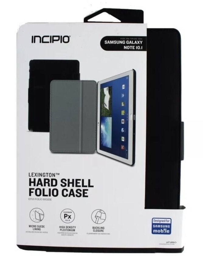 New OEM Incipio Lexington Folio Case w/ Kickstand for Samsung Galaxy Note 10.1 S
