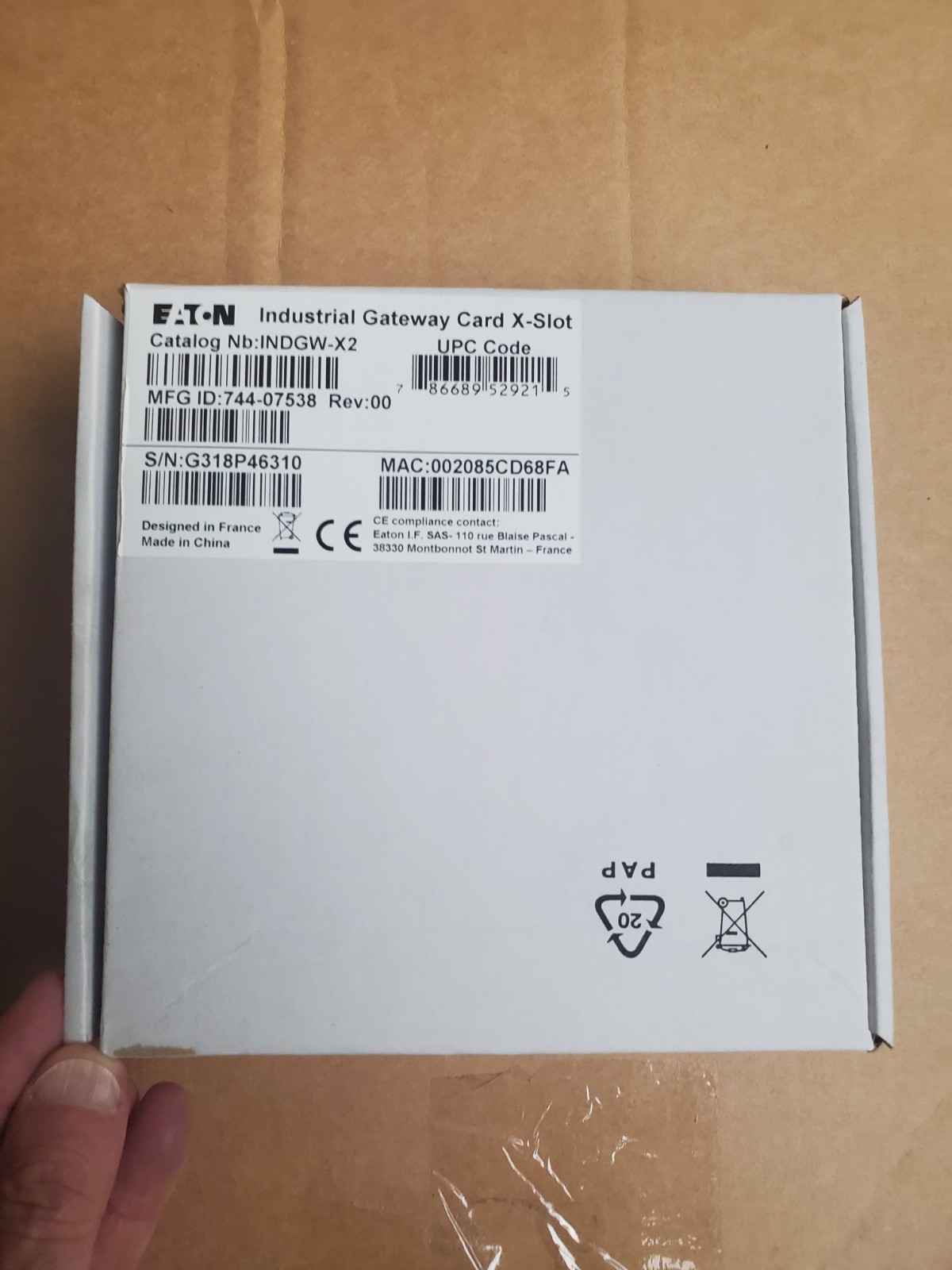 Eaton Industrial Gateway Card X-Slt  INDGW-X2 (new in box)