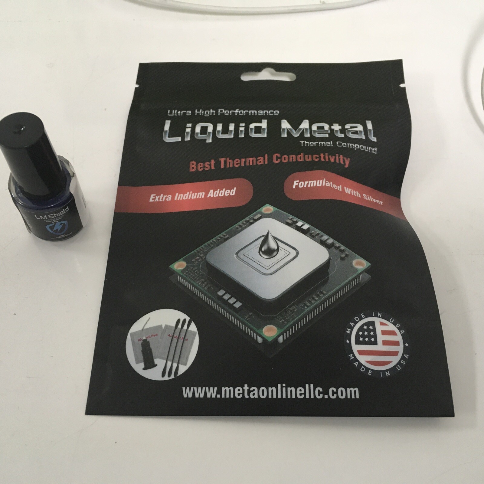 1.5 Gr Liquid metal thermal paste 130WmK + Liquid Metal Shield Circuit Protector