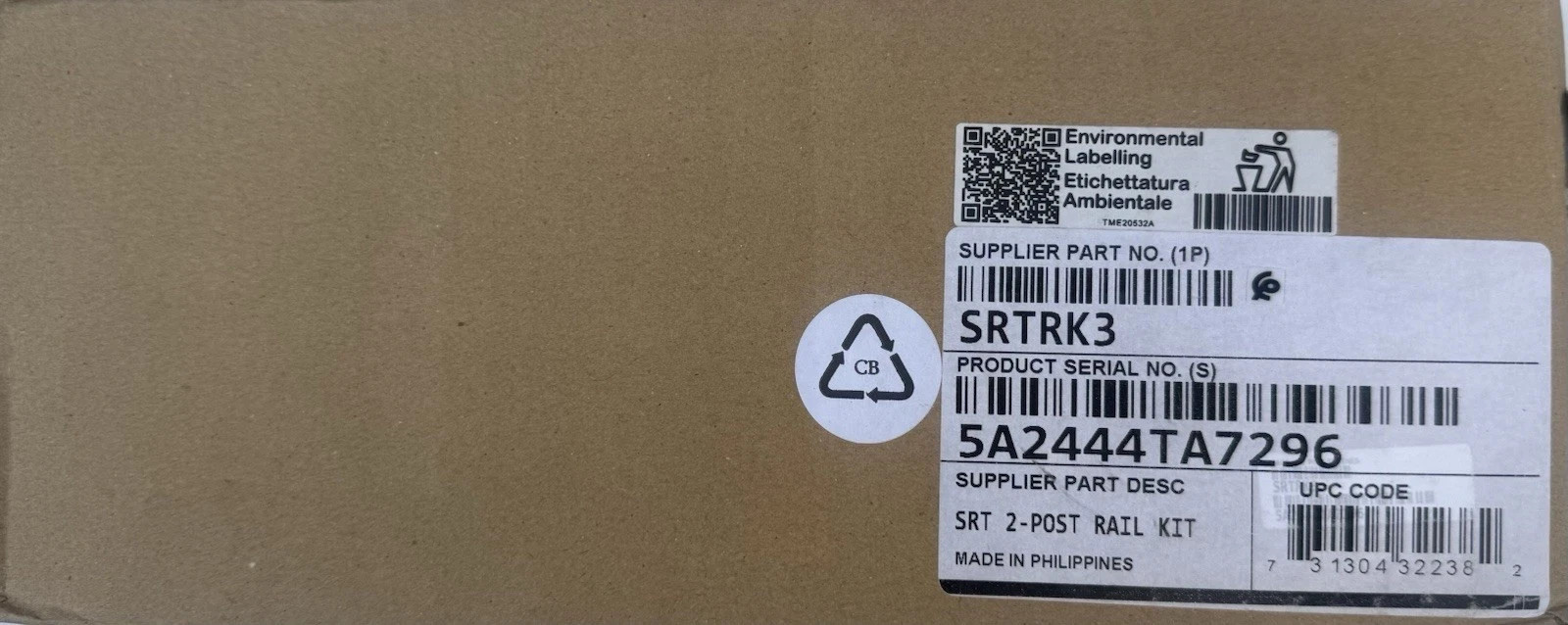 APC SRTRK3 2POST MOUNTING RAIL KIT FOR SMART UPS SRT