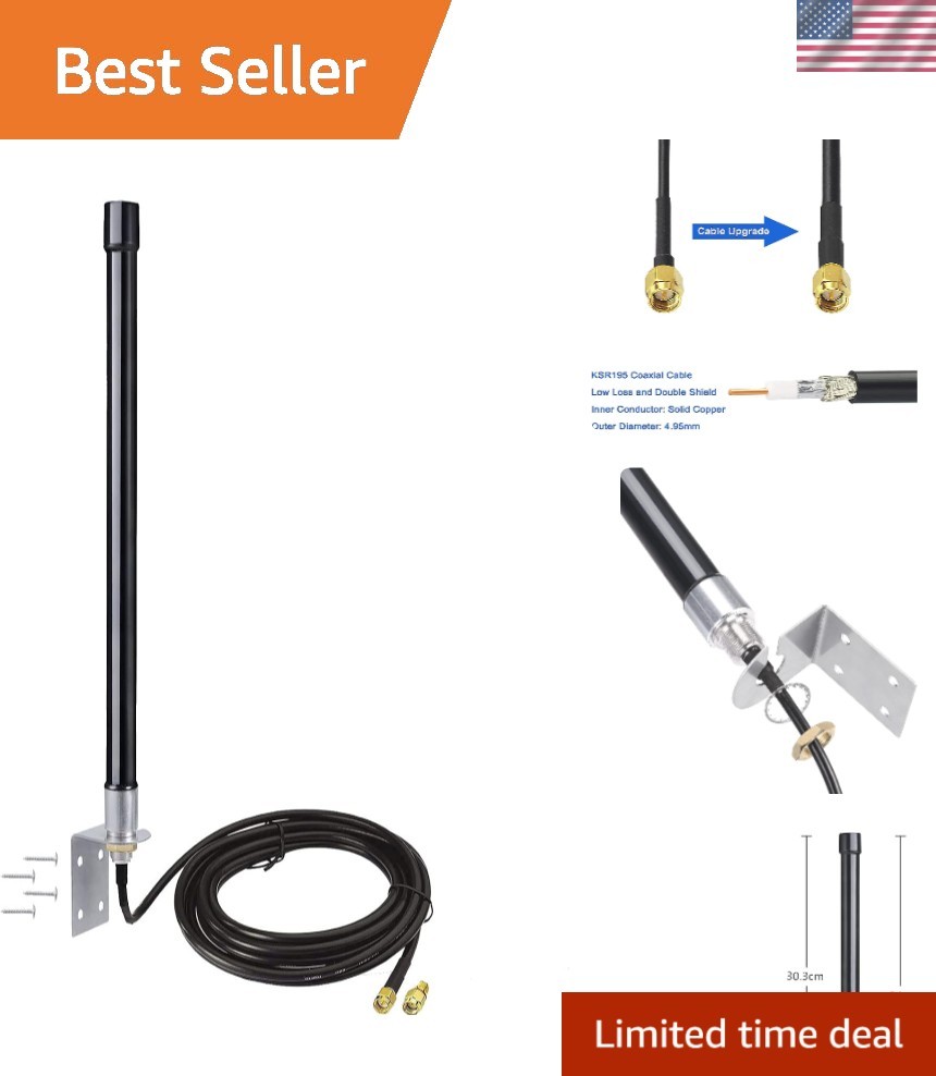 Lightweight 4G LTE Fiberglass Antenna for Enhanced Trail Camera Performance