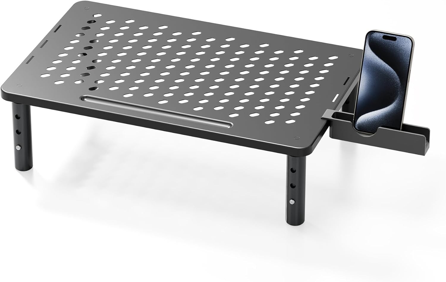 Computer Monitor Stand Riser for Desk 3 Height Adjustable Pc Laptop Tv Desktop
