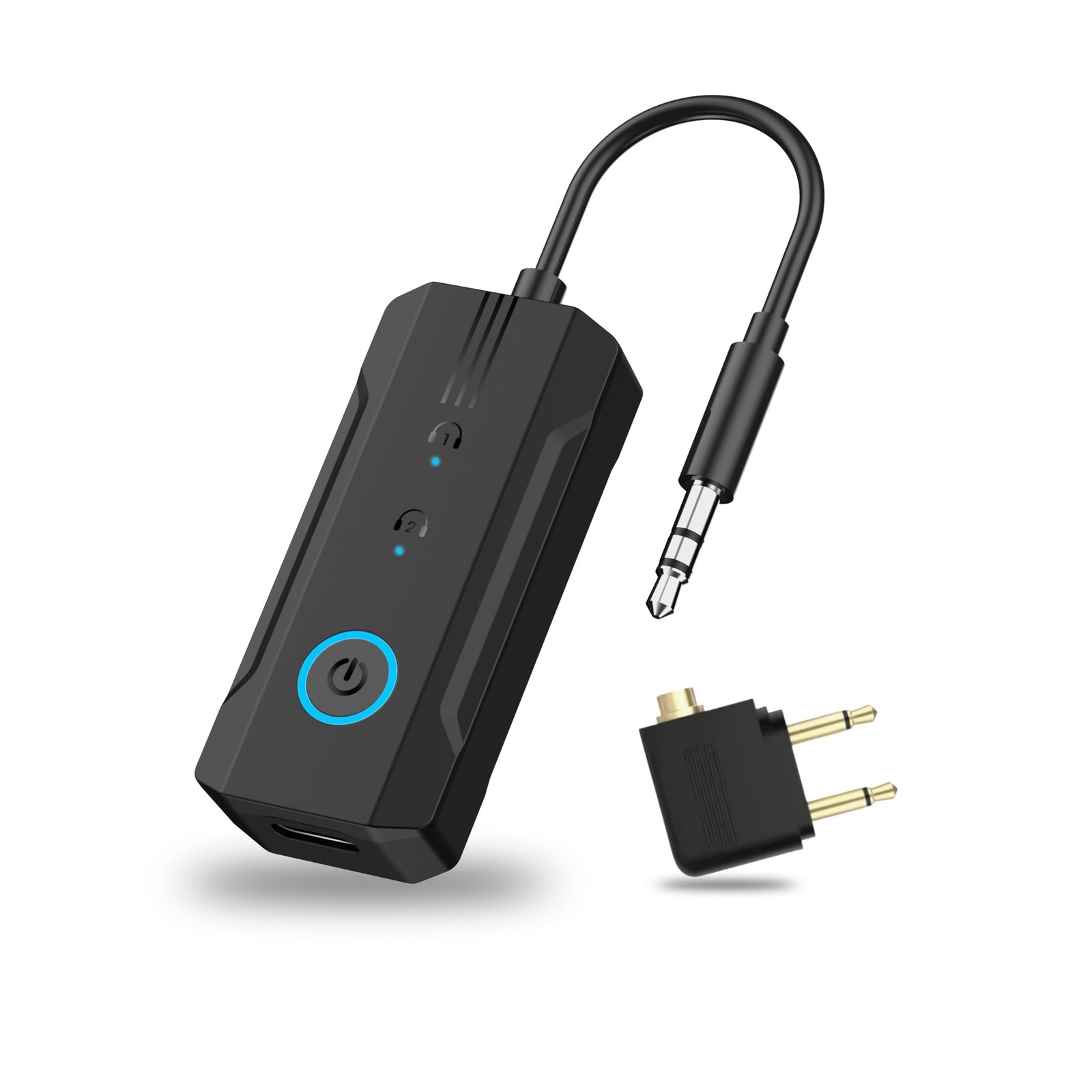 2026 Bluetooth 6.0 Transmitter Receiver, 2-in-1 Airplane Travel Adapter for 2...