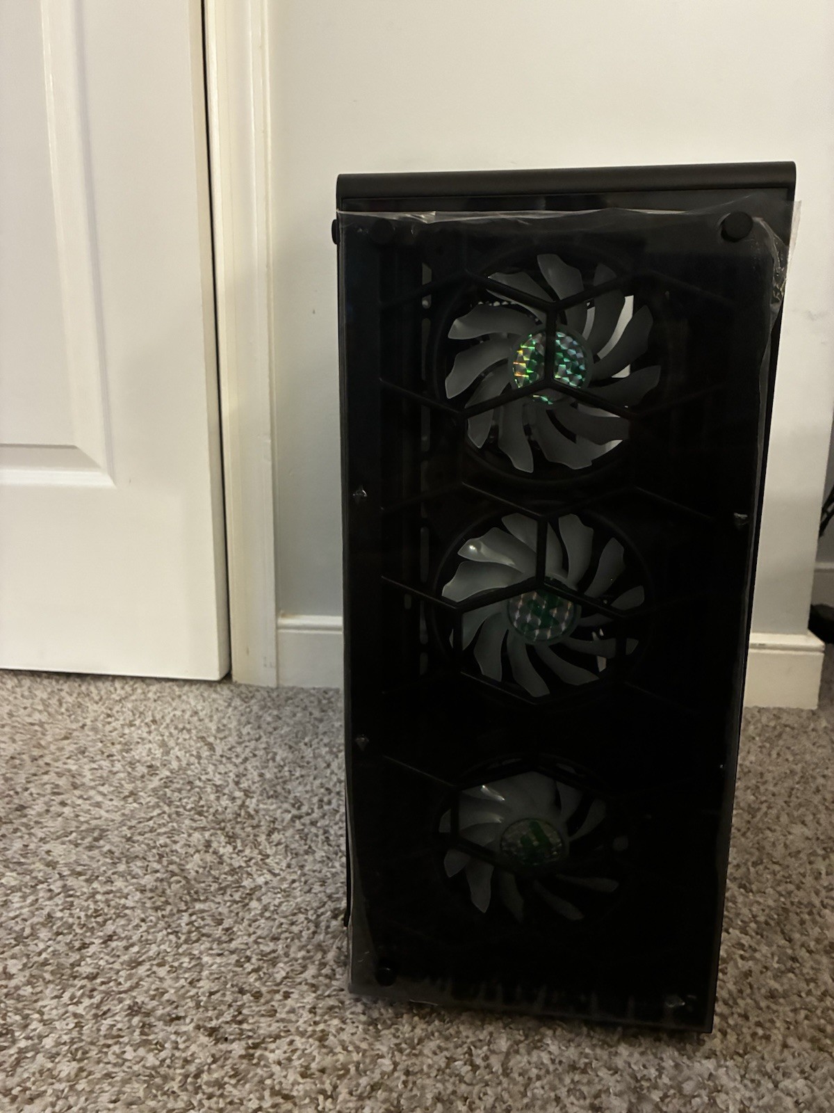 MUSETEX 903N6 ATX Mid Tower Gaming Computer Case 6 RGB LED Fans, 2 TG Panels