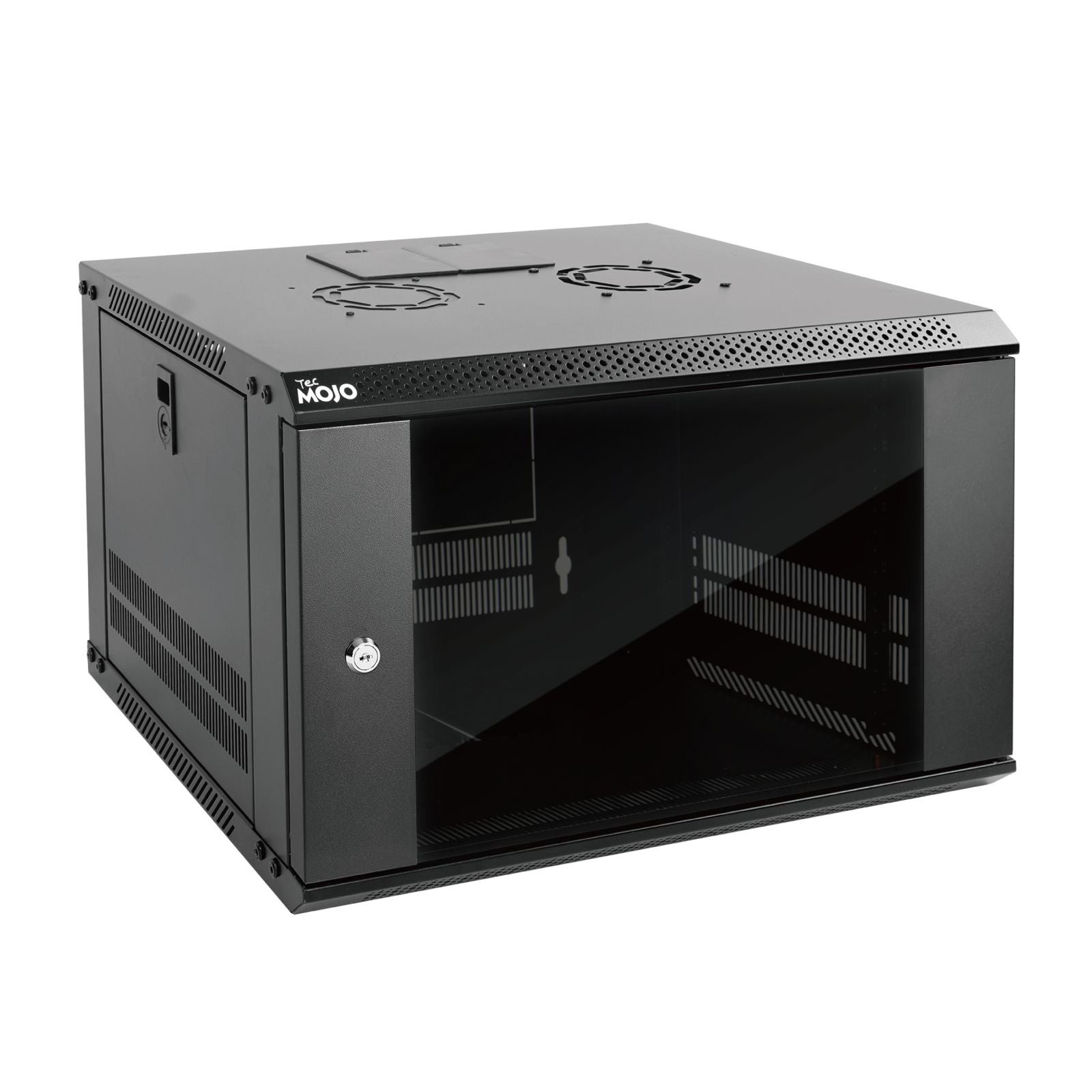 Tecmojo 6U Wall Mount Server Cabinet IT Network Rack Enclosure Lockable Door 
