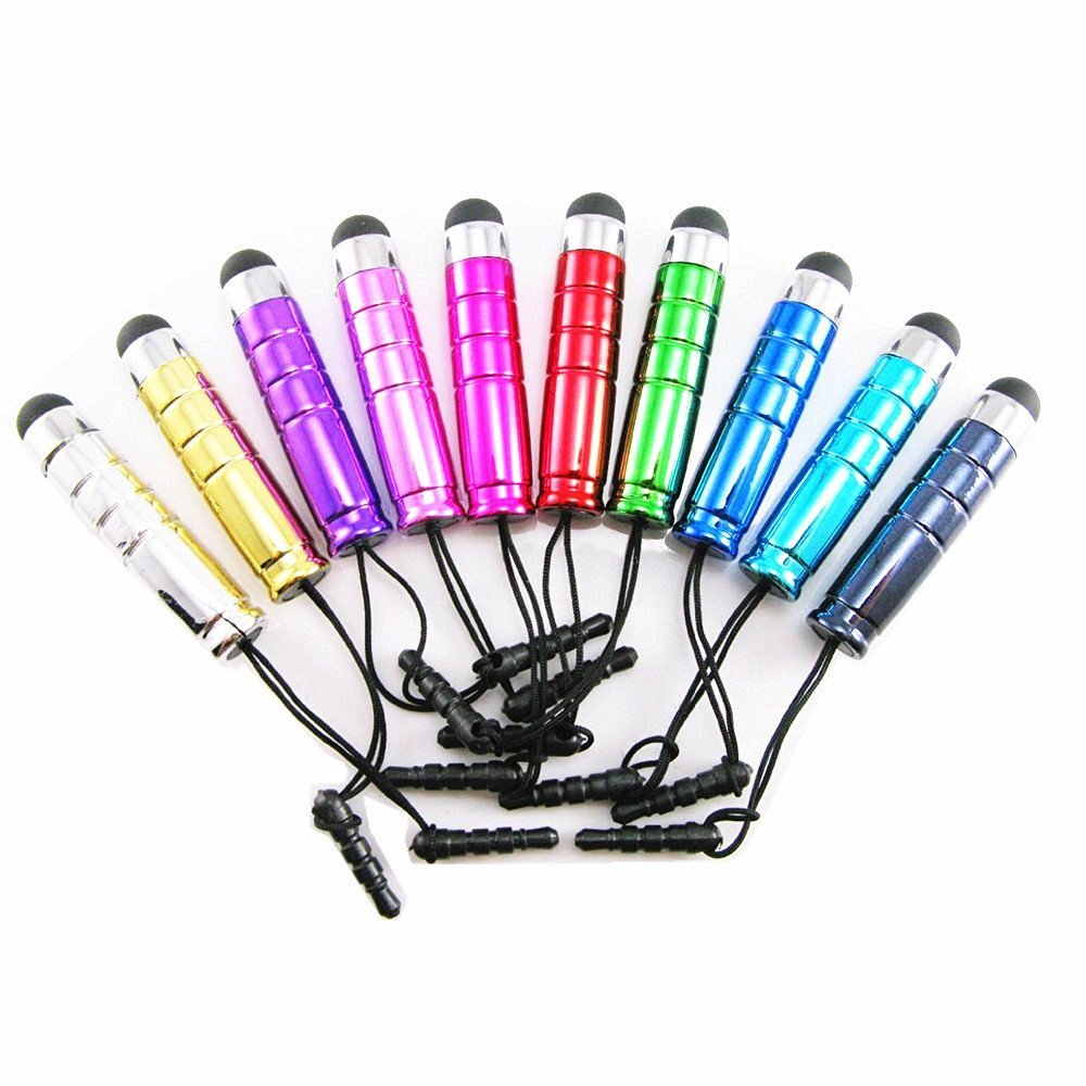(PACK) MINI BULLET STYLUS 3.5mm jack dust plug FOR iphone 6 4s 5 ipod touch nano