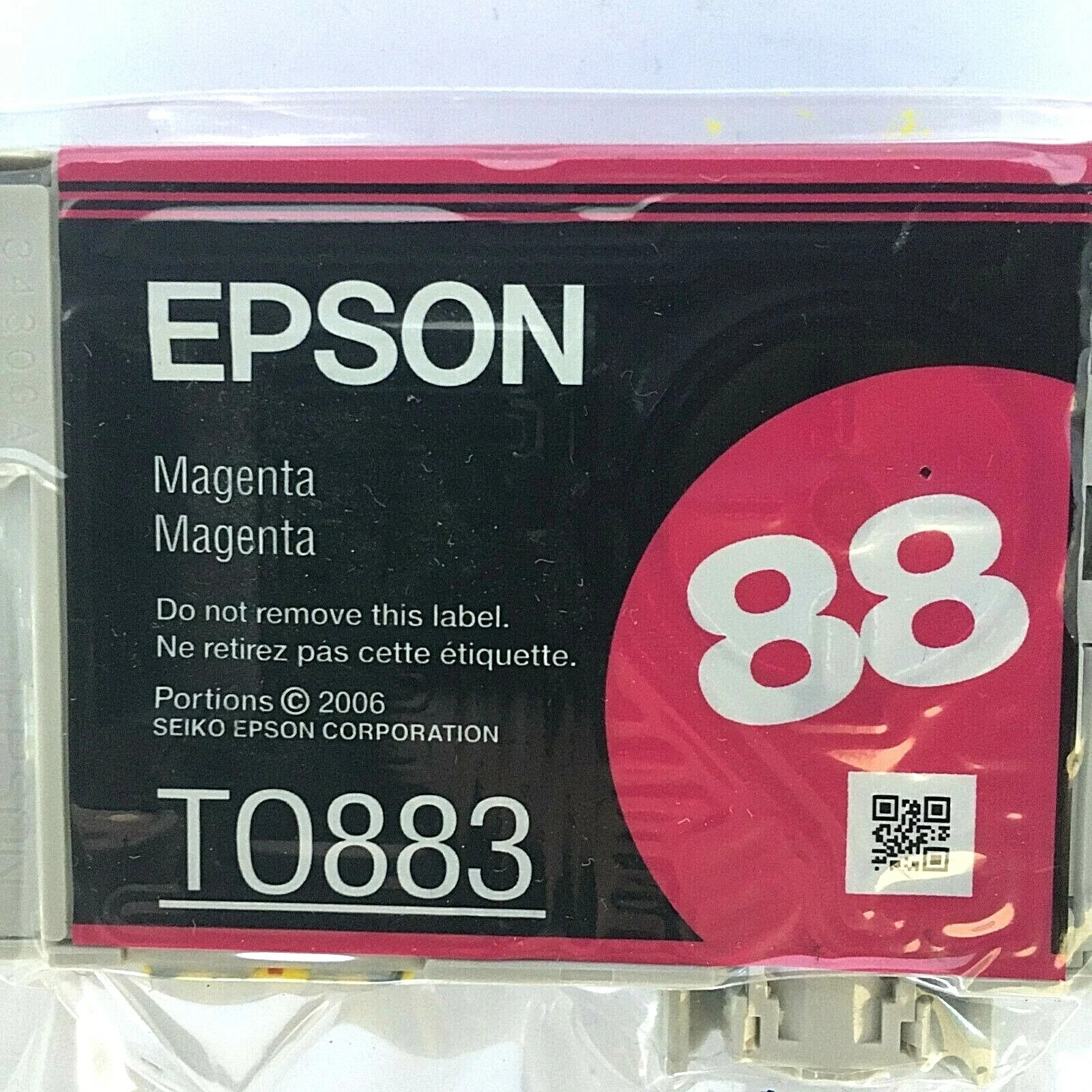 New Genuine Epson T0883 Magenta In Bag Ink Cartridge, Stylus N11, BAG