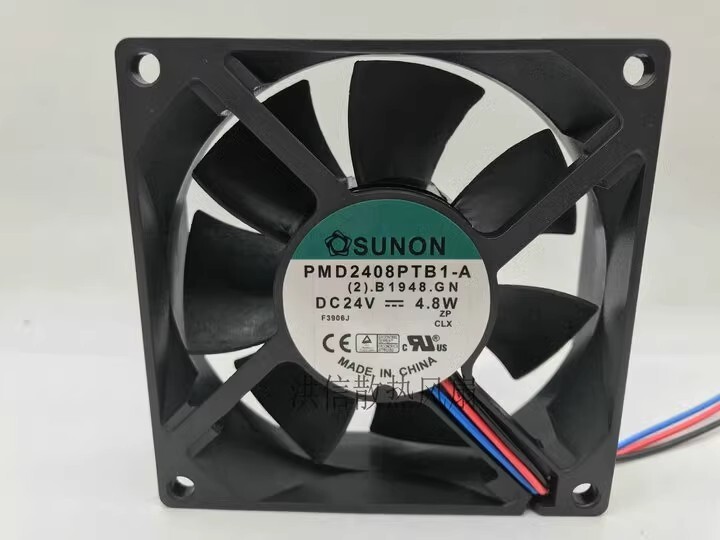 SUNON PMD2408PTB1-A 8025 DC24V 4.8W 80MM 8CM 3-Wire Inverter Cooling Fan