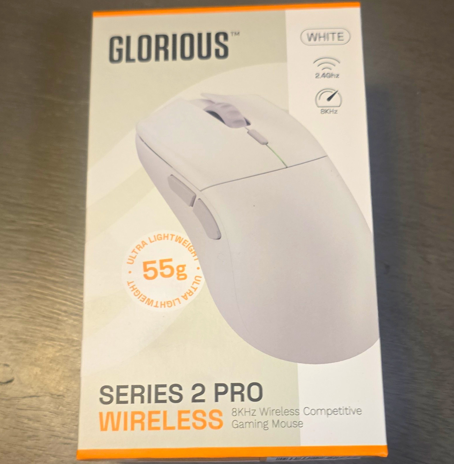 Glorious Series 2 Pro Wireless Gaming Mouse White 8KHz 26000 DPI 6 Button