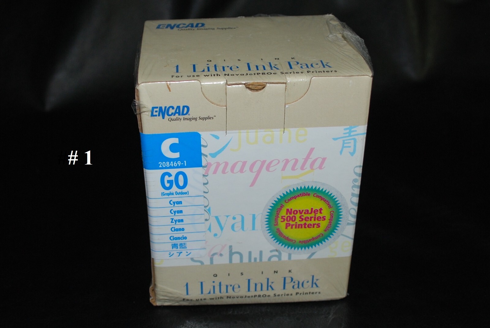 ENCAD NovaJet 500 Ink GO (Graphic Outdoor) Cyan 208469-1 New Original (2x500ml)