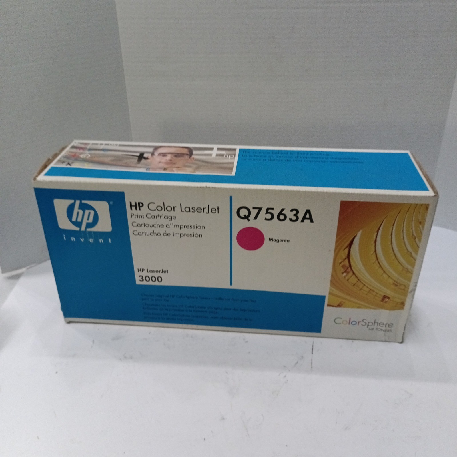 HP Q7563A Magenta LaserJet 3000 Toner Cartridge New OEM g18