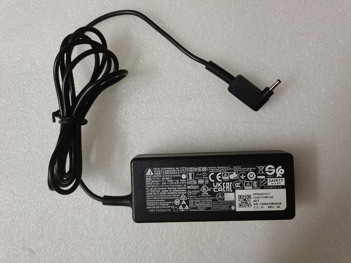 For Acer Aspire 3 A315-58 N20C5 Laptop Delta 19V 2.37A 3.0mm ADP-45FE F Original