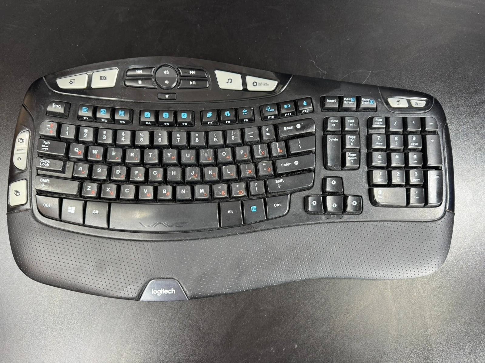 Logitech K350 Comfort Wave Ergonomic Wireless Computer Keyboard – NO USB DONGLE
