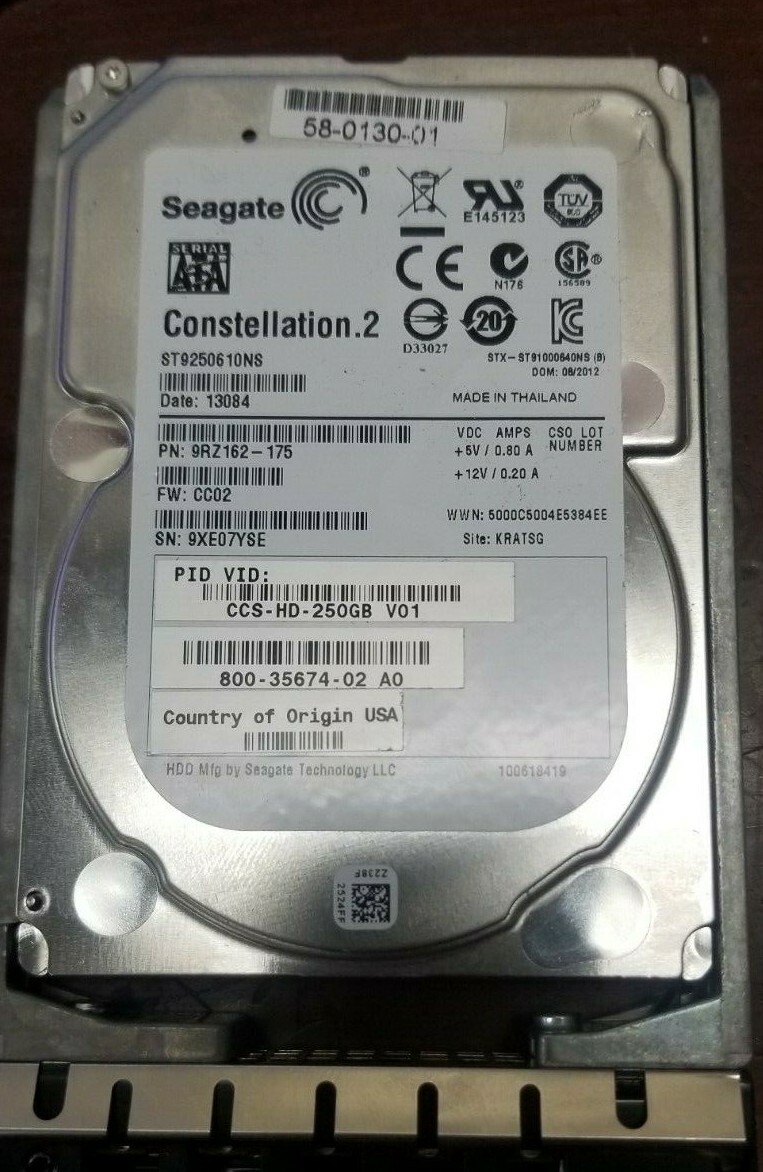 Seagate Constellation.2 ST9250610NS 250GB 2.5" SATA Hard Drive