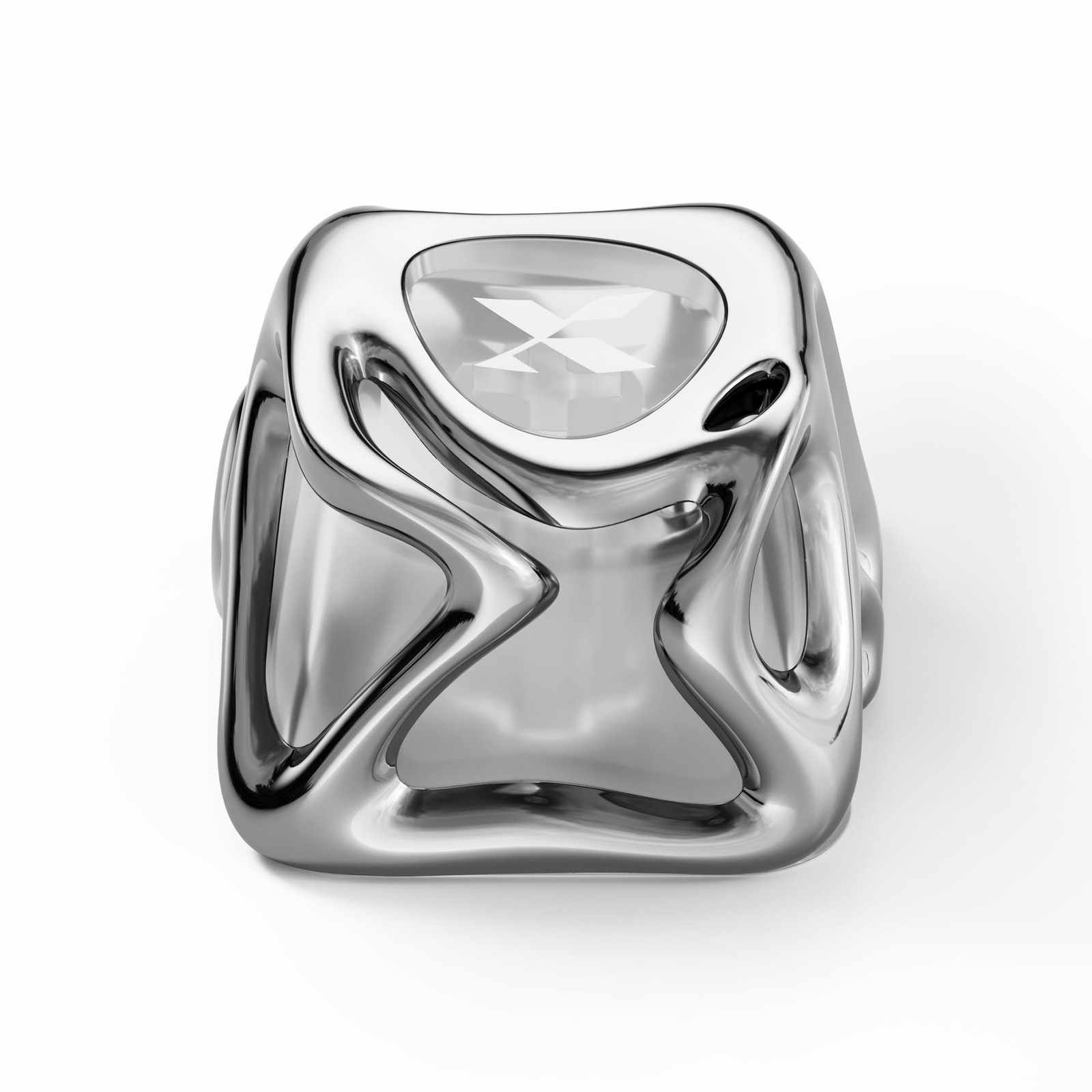 XVX Custom Keycaps, Metal Liquid Transparent Key caps, 1U Keyboard Keycaps Re...