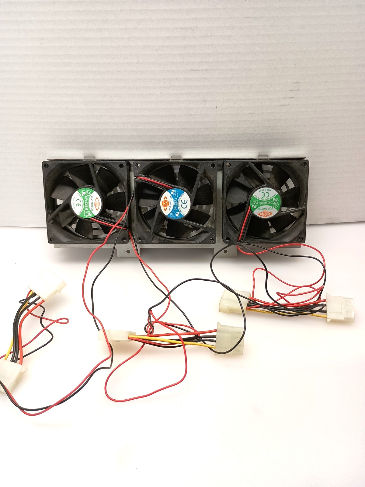 Lot of 3 Topotor UltraFlo 12V .20A Axial Flow Fan, DF1208BM 60 x 60mm 3x3 in