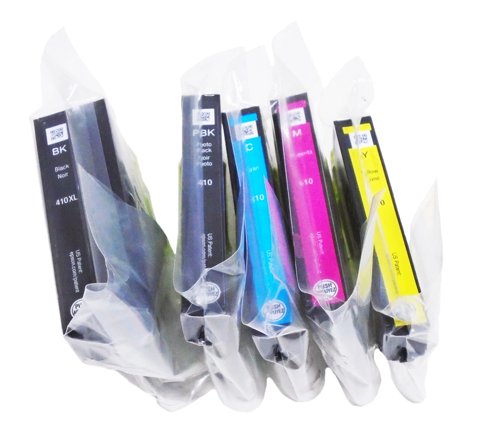 5pk Genuine Epson 410XL Black & 410 Colors  XP530 XP630 XP830 XP640 XP635